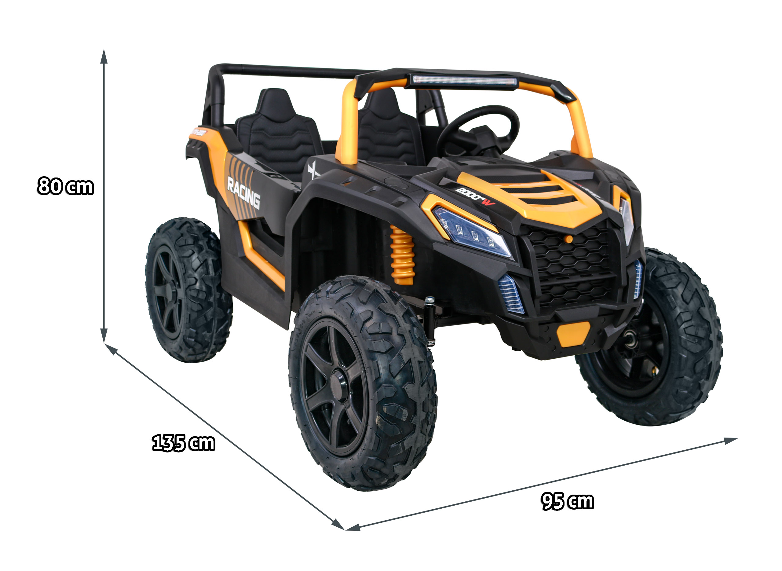 UTV Perfecta XXL 2 Locuri, 15km/h | Utv-buggy 4x4 - imagine 3