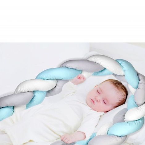 BabyJem Protector Pătuț Bleu | Siguranță Maximă - imagine 6