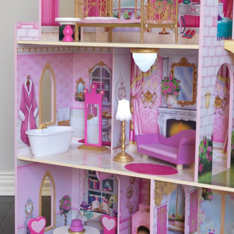Casti Papusi Rose Garden Kidkraft, 8 Camere - imagine 3