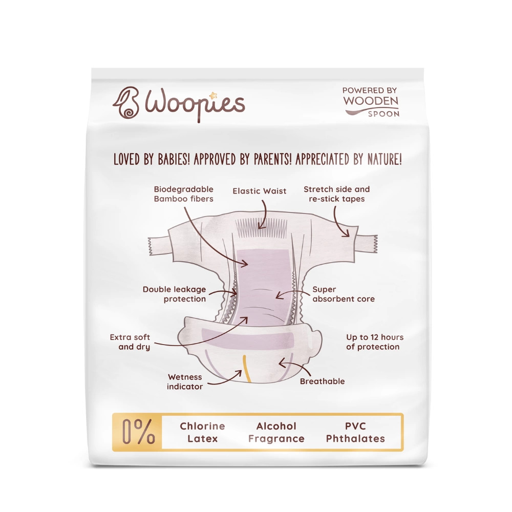 Scutece Eco Bambus M Wooden Spoon (9-14 kg)