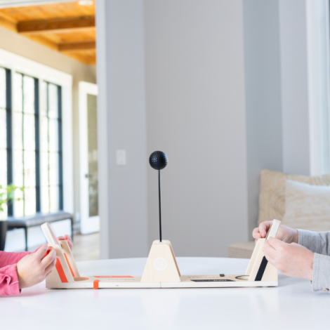 VolleyShot Fat Brain Toys - Joc masă 2 jucători - imagine 4