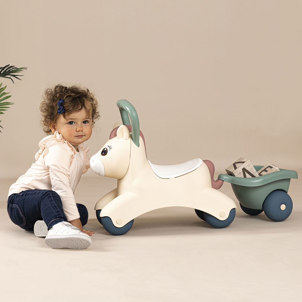 Smoby Pony Ride-On cu Remorcă, de la 1 an - imagine 7
