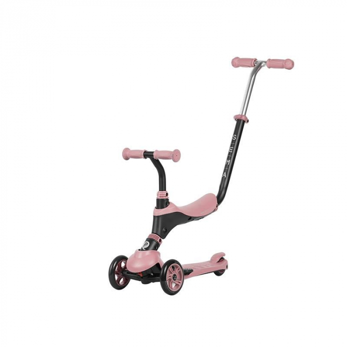 Trotineta 3 in 1 Qplay Sema Roz | Evolutiva