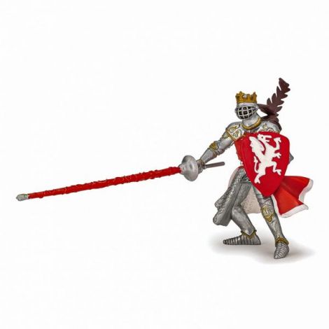 Papo Rege Dragon Roșu - Figurină Medievală Realistă