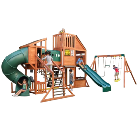Complex Joacă Leagăn Kidkraft Odyssey 3 Tobogane