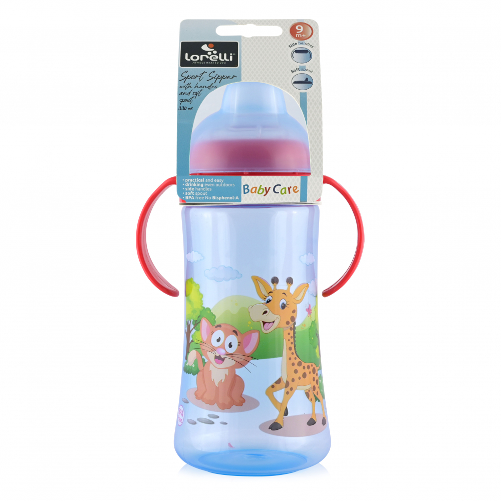Cana Sport Lorelli 330 ml cu Manere Blue