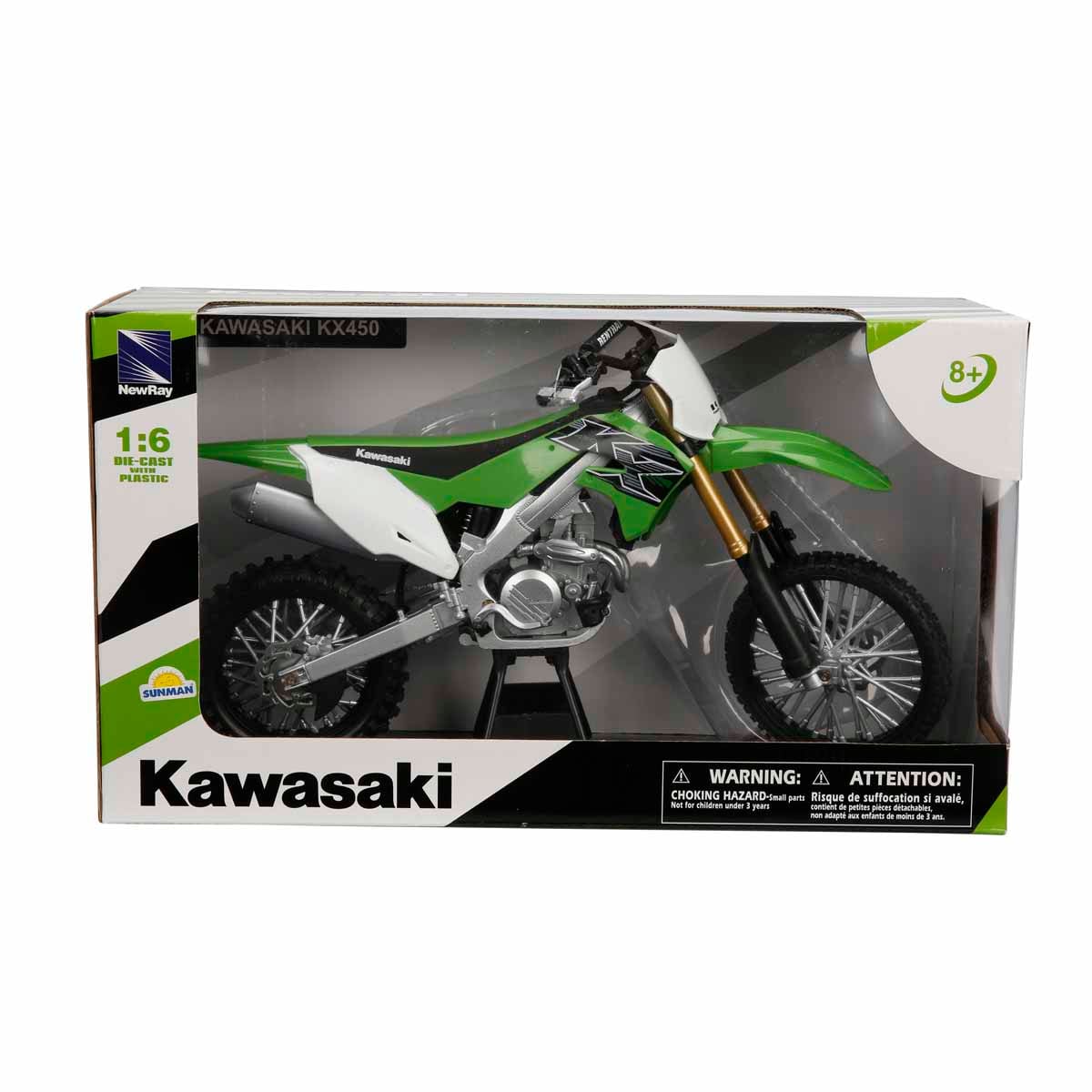 Motocicleta New Ray Kawasaki KX450F 2019 1:6