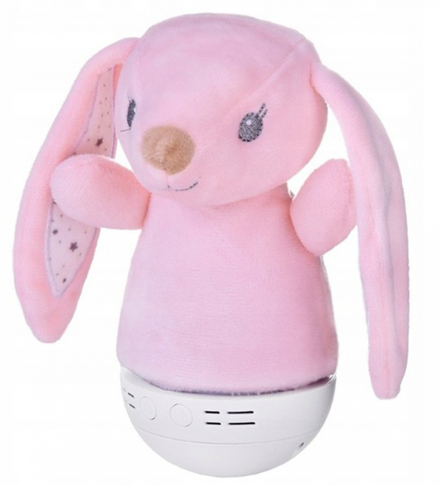 Lampa Veghe Muzicala Pink Rabbit LED, Sfera Zabawek - imagine 5