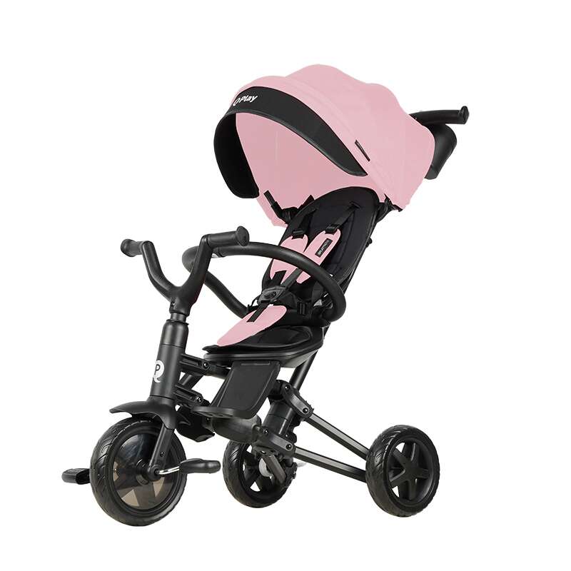Tricicleta Qplay Nova Niello Roz, Ultrapliabila, 10 luni-25kg - imagine 10