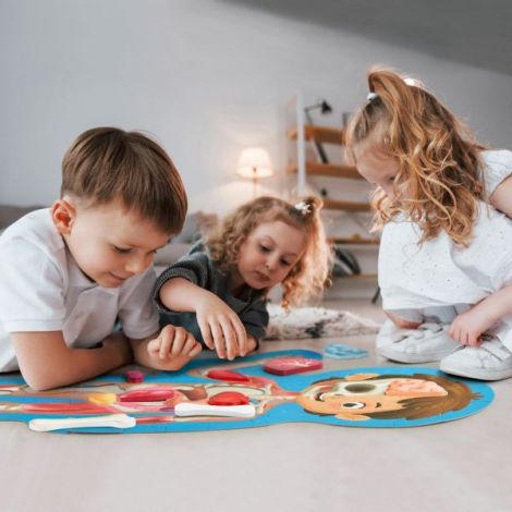 Hape Puzzle Corpul Uman - Jucarie Educativa 61 Piese - imagine 7