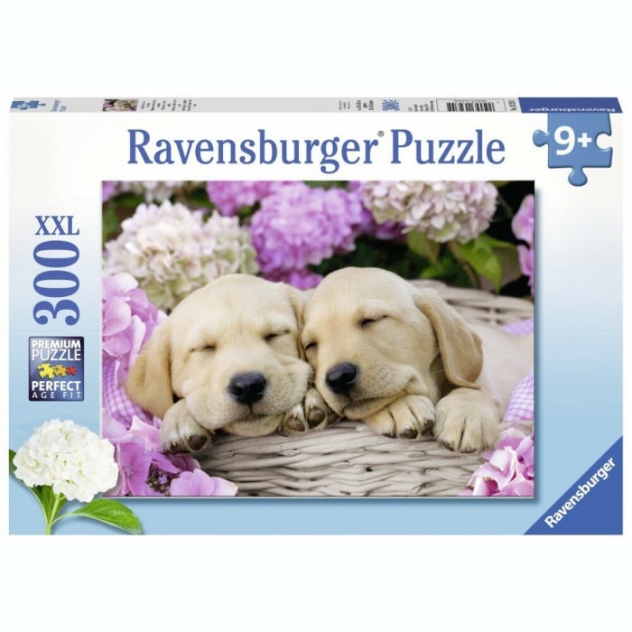 Puzzle Ravensburger XXL Cățeluși în Pătură