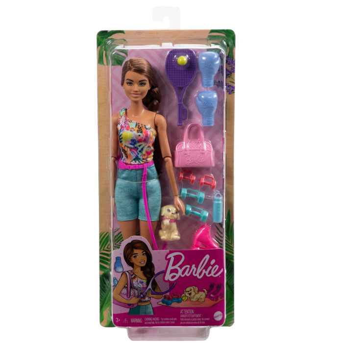 Barbie Set Sportiv cu Accesorii si Catel