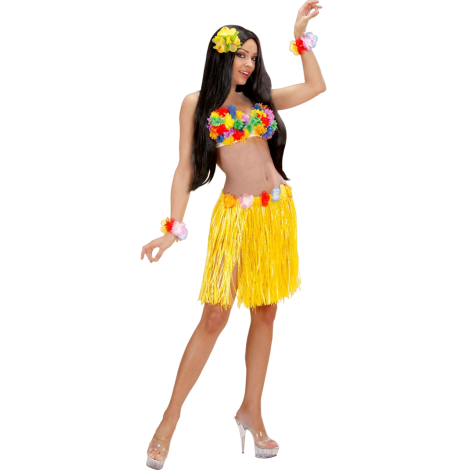 Fusta Hawaii Galbena Widmann | Carnaval