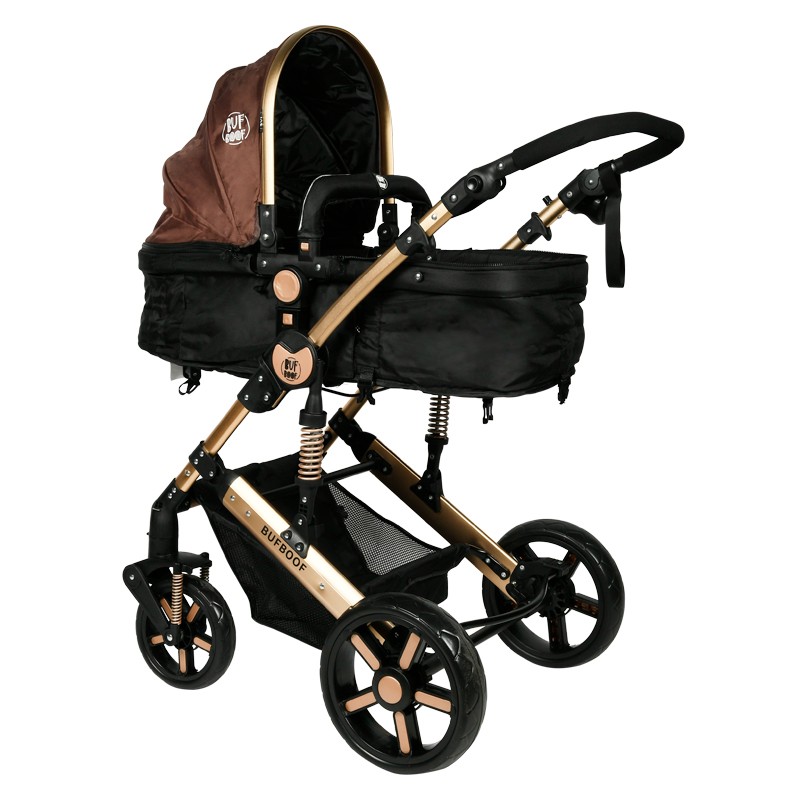 Carucior 2 in 1 Reversibil Buf Boof Gold, 0-36 luni - imagine 4