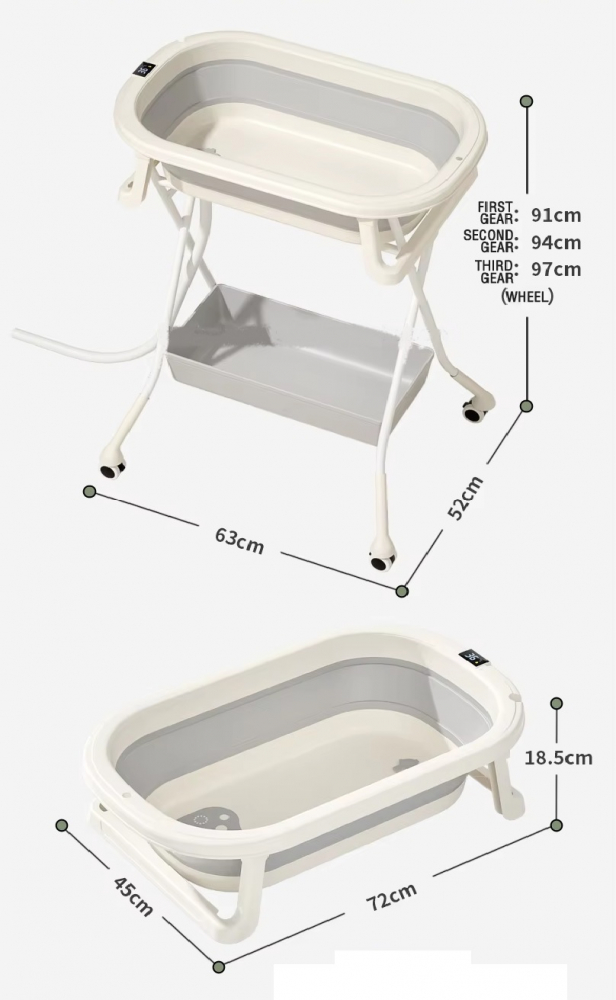 Cadita Pliabila Little Mom cu Suport Reglabil - imagine 10