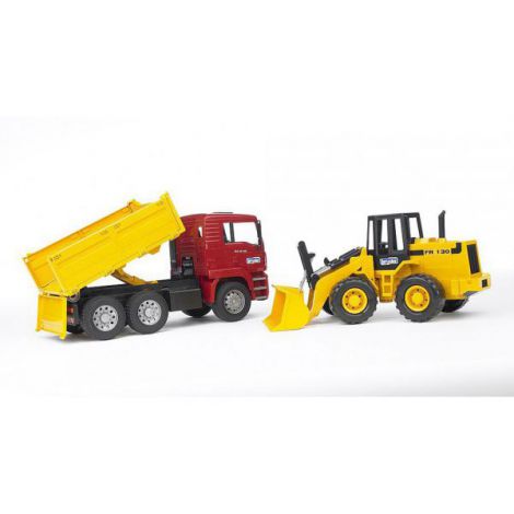 Bruder MAN TGA Camion + Incarcator FR 130