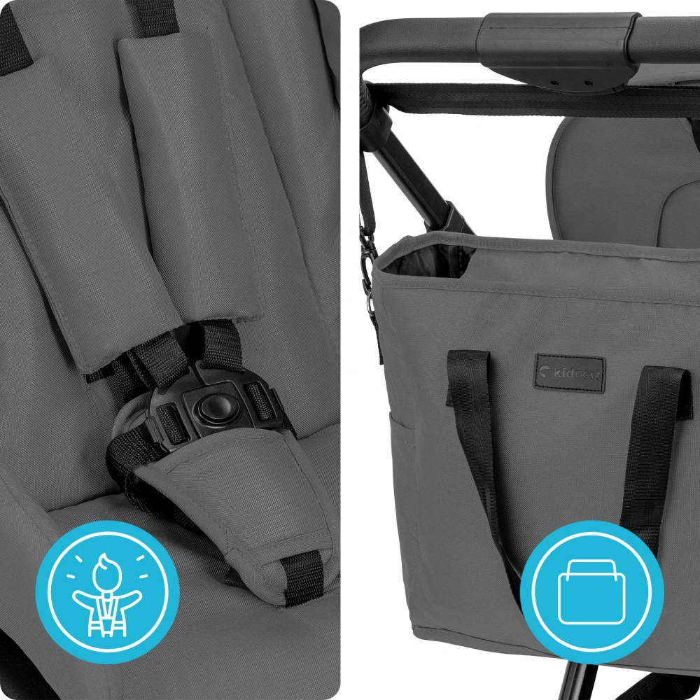 Carucior 2-in-1 Kidnort Alskar | Sistem Evolutiv 0-22kg - imagine 4