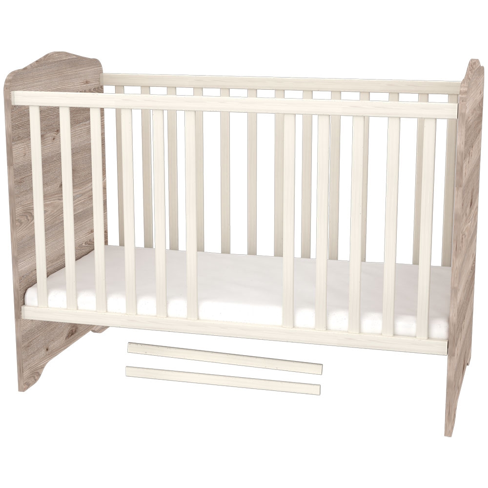 Pătuț Hubners Sofia 120x60 cu Sertar, Lemn - imagine 5