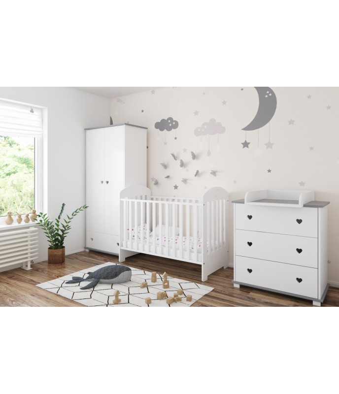 Patut Lemn Nichiduta Sisi White, Somiera Reglabila - imagine 3
