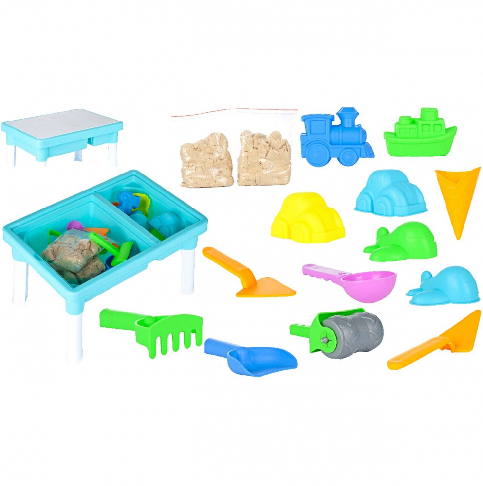 Masuta apa si nisip MalPlay Space Sand cu accesorii - imagine 8