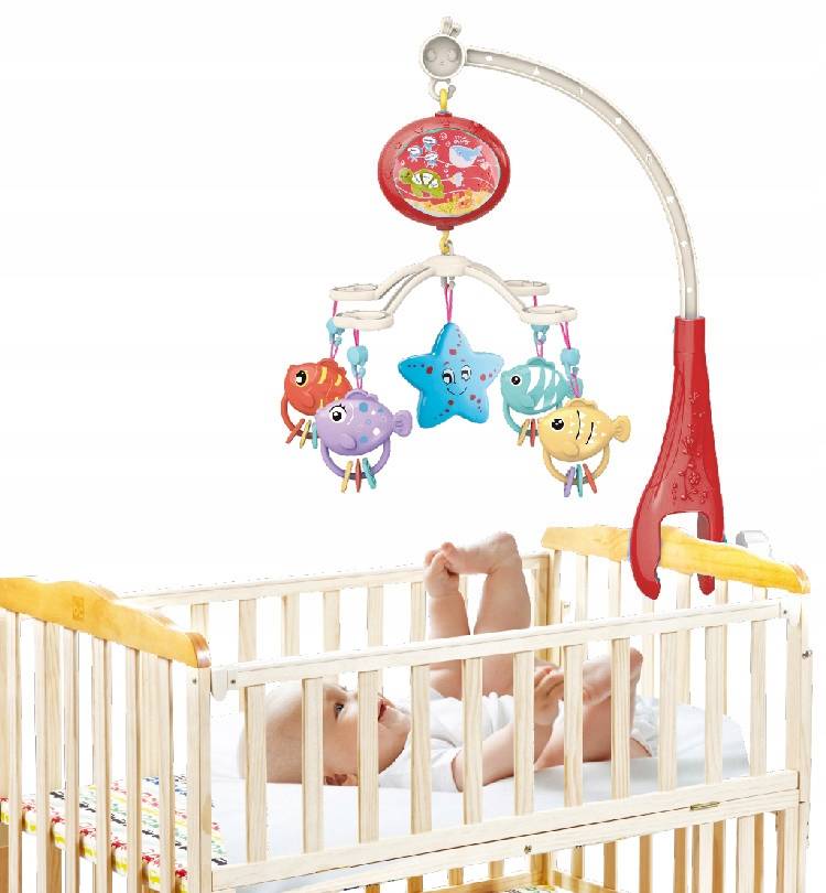 Carusel Muzical Patut cu Proiector Red, Malplay - imagine 3