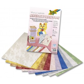 Carton Damask Metalizat Folia - Set 10 Coli
