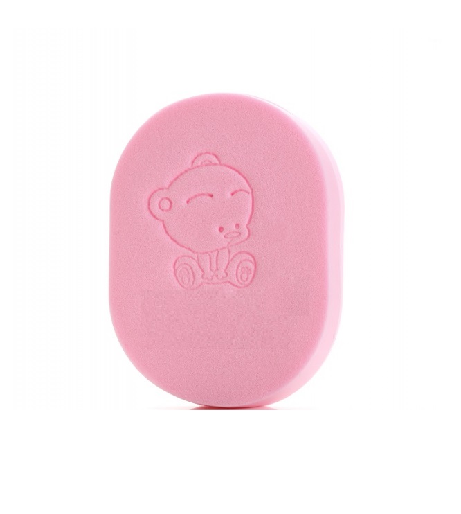 Burete baie Little Mom Bear Pink, delicat bebelusi