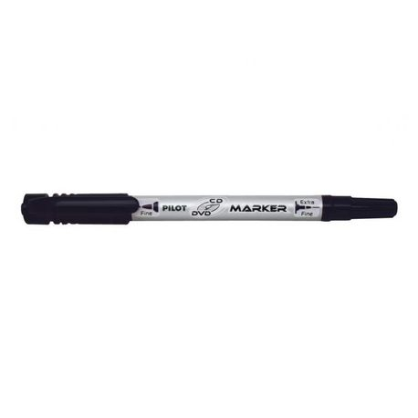 Marker Pilot Twin 0.7mm CD/DVD Negru