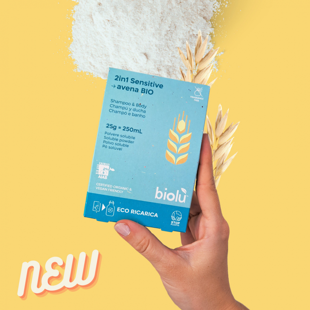 Gel de Dus Sensitive Bio Pudră Biolu 250ml - imagine 2