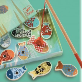Joc de pescuit magnetic Djeco – Lemn și educativ