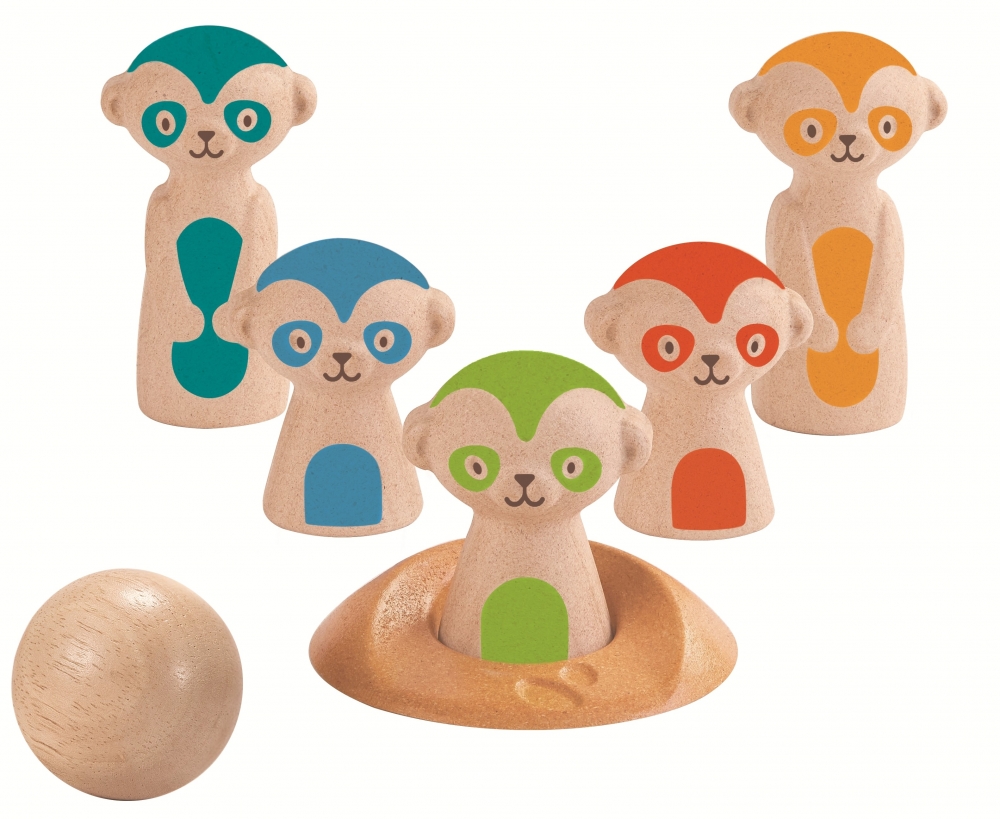 Set Bowling Plan Toys cu Suricate