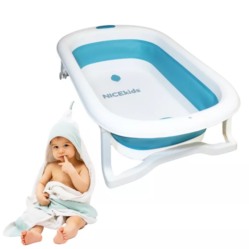 Cadă Pliabilă NiceKids cu Hamac - Sigurță Igienă - imagine 2