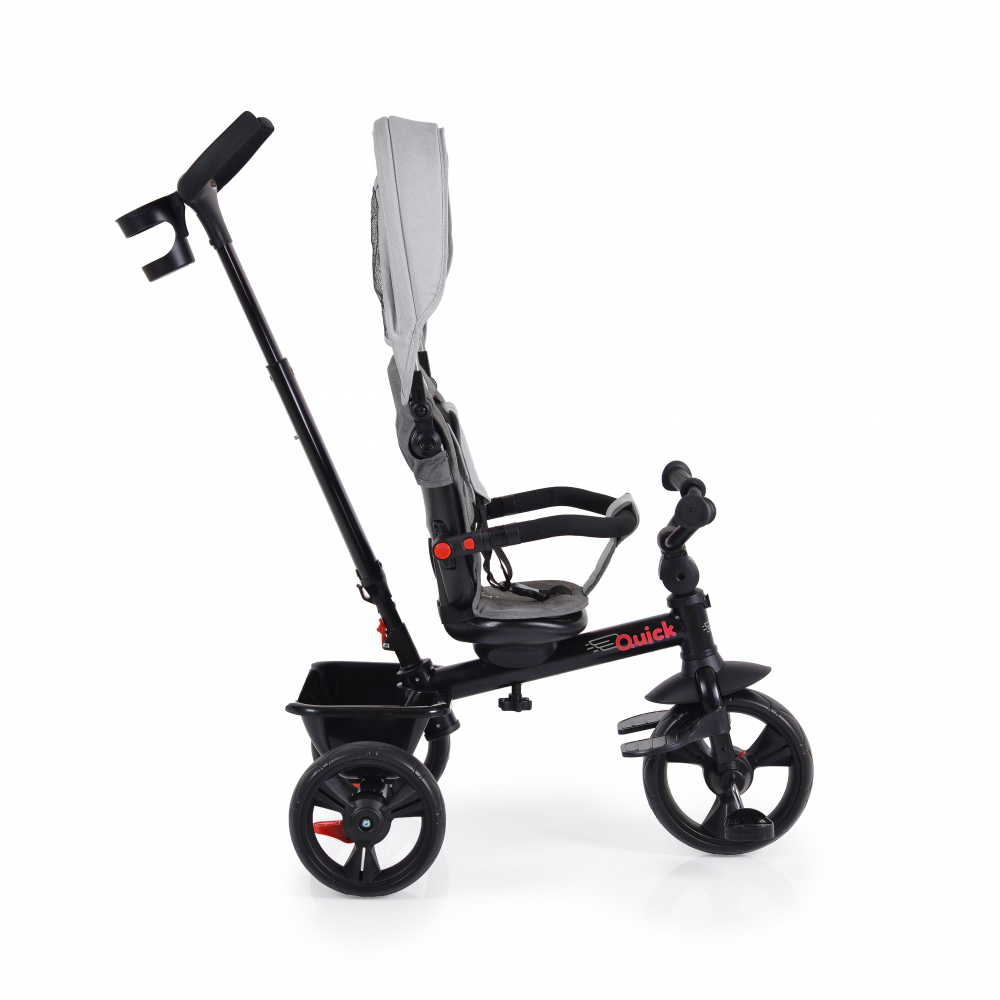 Tricicleta Byox Quick Gri, Sezut Reversibil, Pliabil - imagine 7