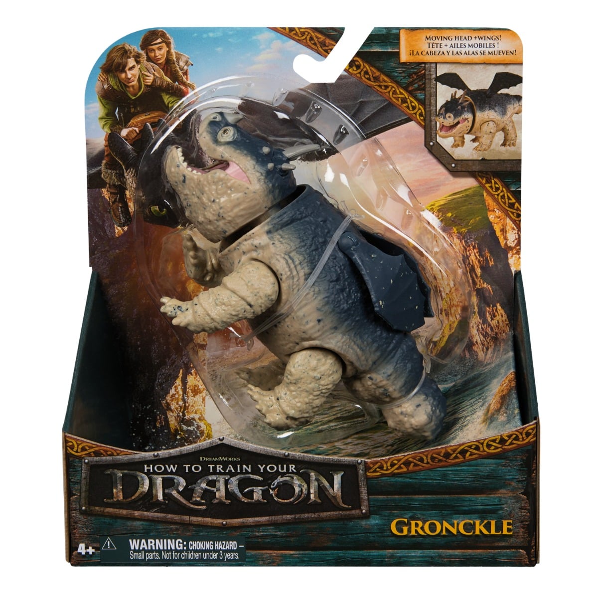 Mini Figurina Dragon Gronckle DreamWorks 20 cm