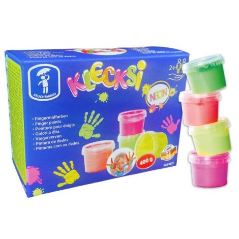 Plastilina Feuchtmann 4 Culori Neon pentru Creativitate - imagine 2