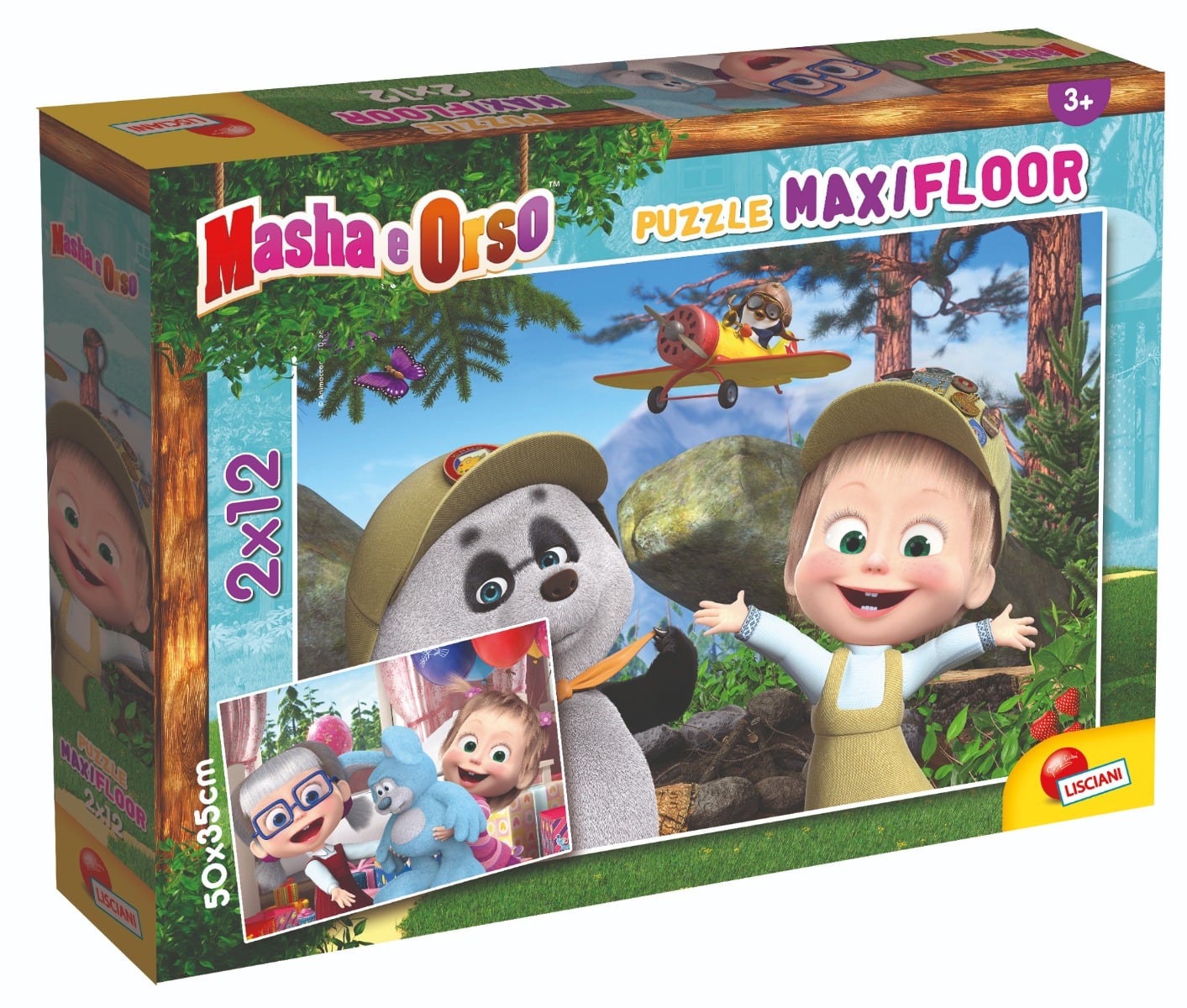 Puzzle Lisciani Masha 2x12 Piese Educațional