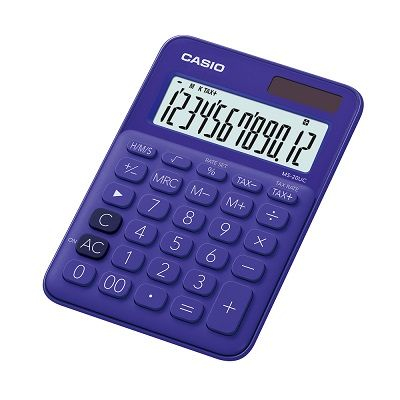 Calculator Casio MS-20UC 12 Digits, Violet