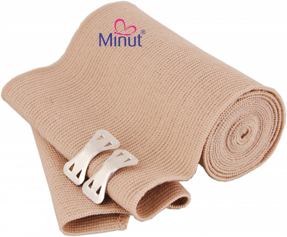 Bandaj Elastic Minut cu Clema 15cm | Suport Eficient - imagine 2