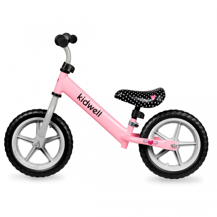 Kidwell Rebel Pink 12" - Bicicletă fără pedale ușoară - imagine 2