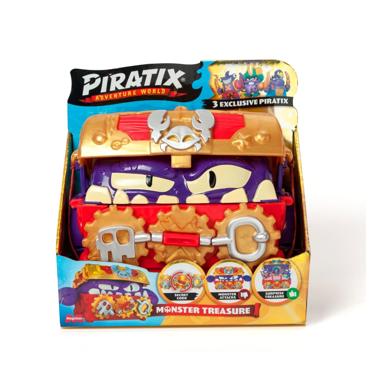 Piratix Monster Treasure - Set Figurine și Cufăr