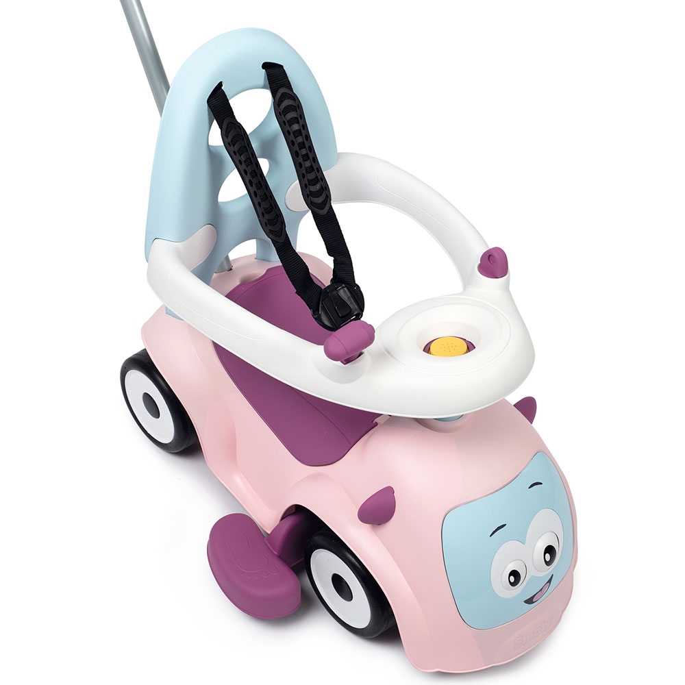 Mașinuță Smoby Maestro Pink | Cu protecție și spațiu jucării - imagine 4