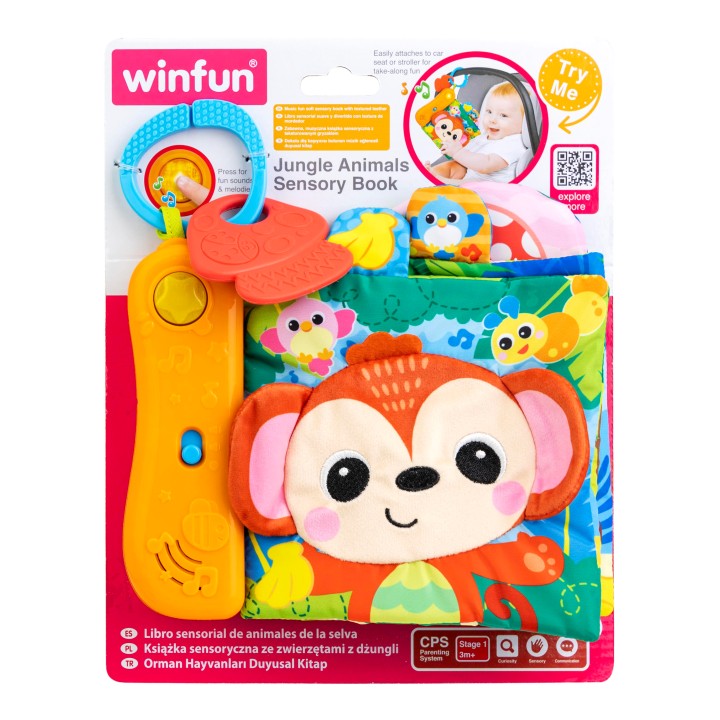 Carte senzoriala Winfun educativa 3+ luni - imagine 8