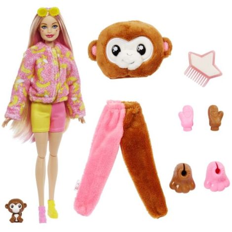 Barbie Cutie Reveal Maimuță - 10 Surprize Mattel - imagine 2