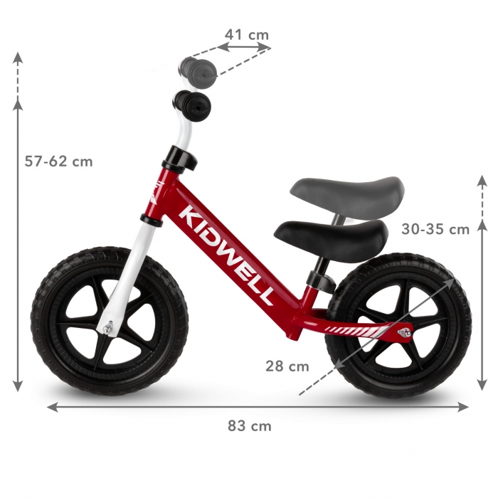 Kidwell Rebel Red - Bicicleta Echilibru Ușoară - imagine 5