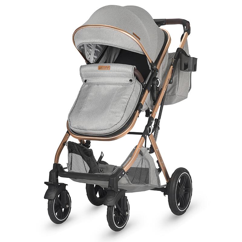 Carucior 3in1 Coccolle Ravello, Aluminiu, Gri - imagine 2