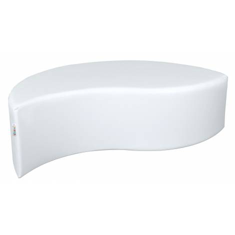 Puf Frunza Alb Moje Bambino, 34 cm