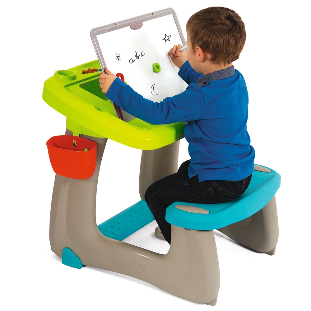 Banca școlară Smoby Little Pupils cu tablă - imagine 6