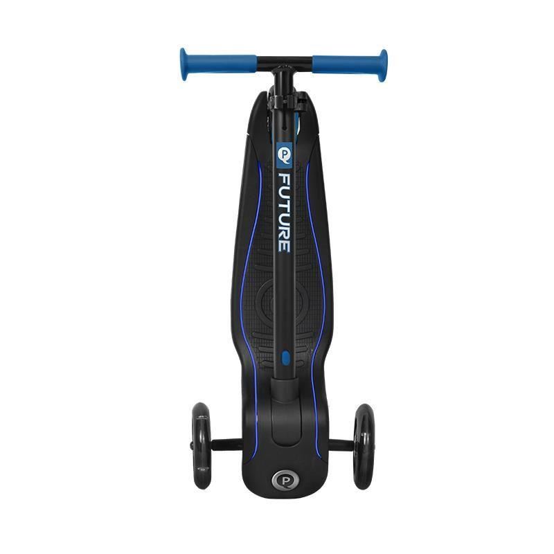 Trotineta Qplay Future Albastru LED, Pliabila - imagine 2