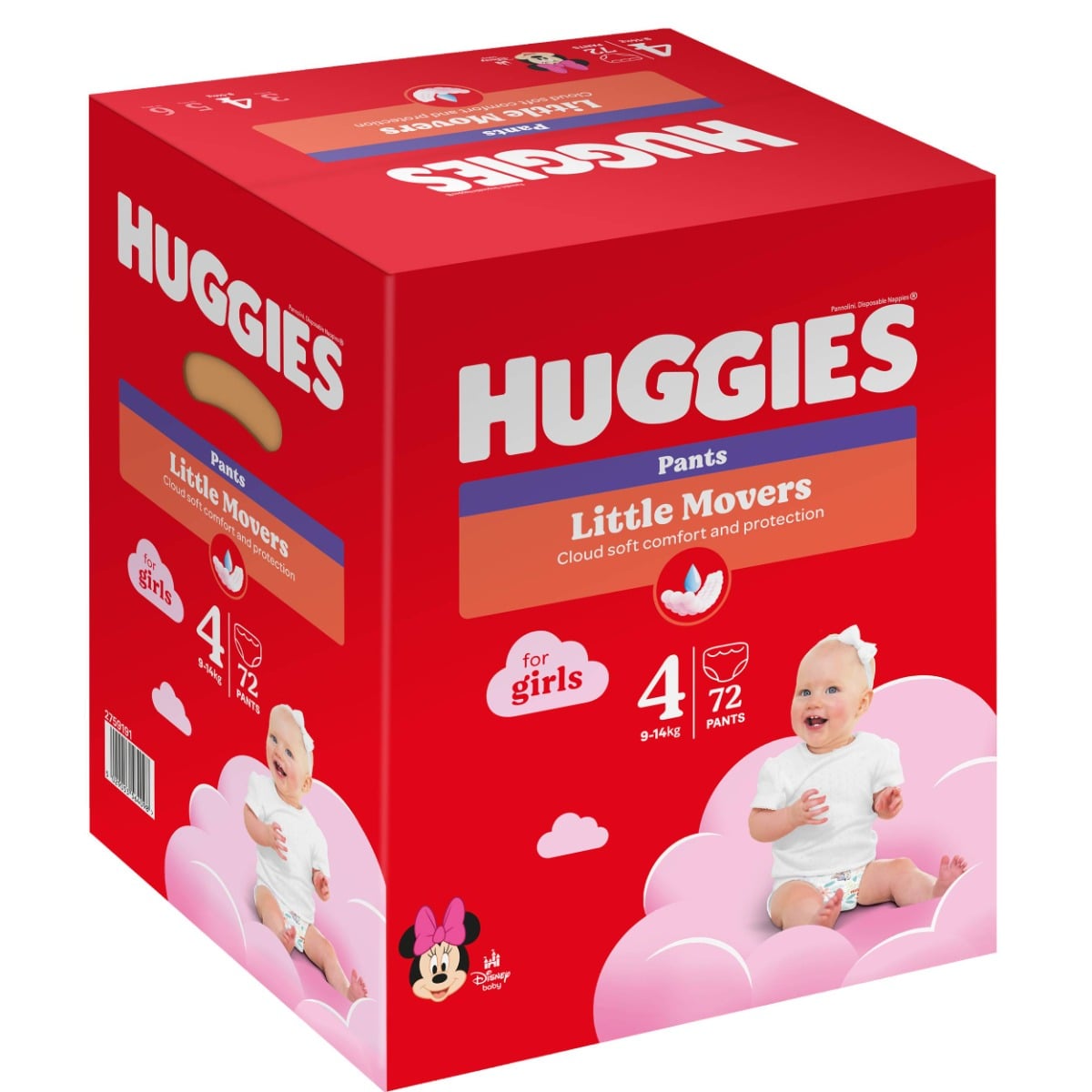 Scutece Huggies Pants Box Girls 9-14kg, 72buc