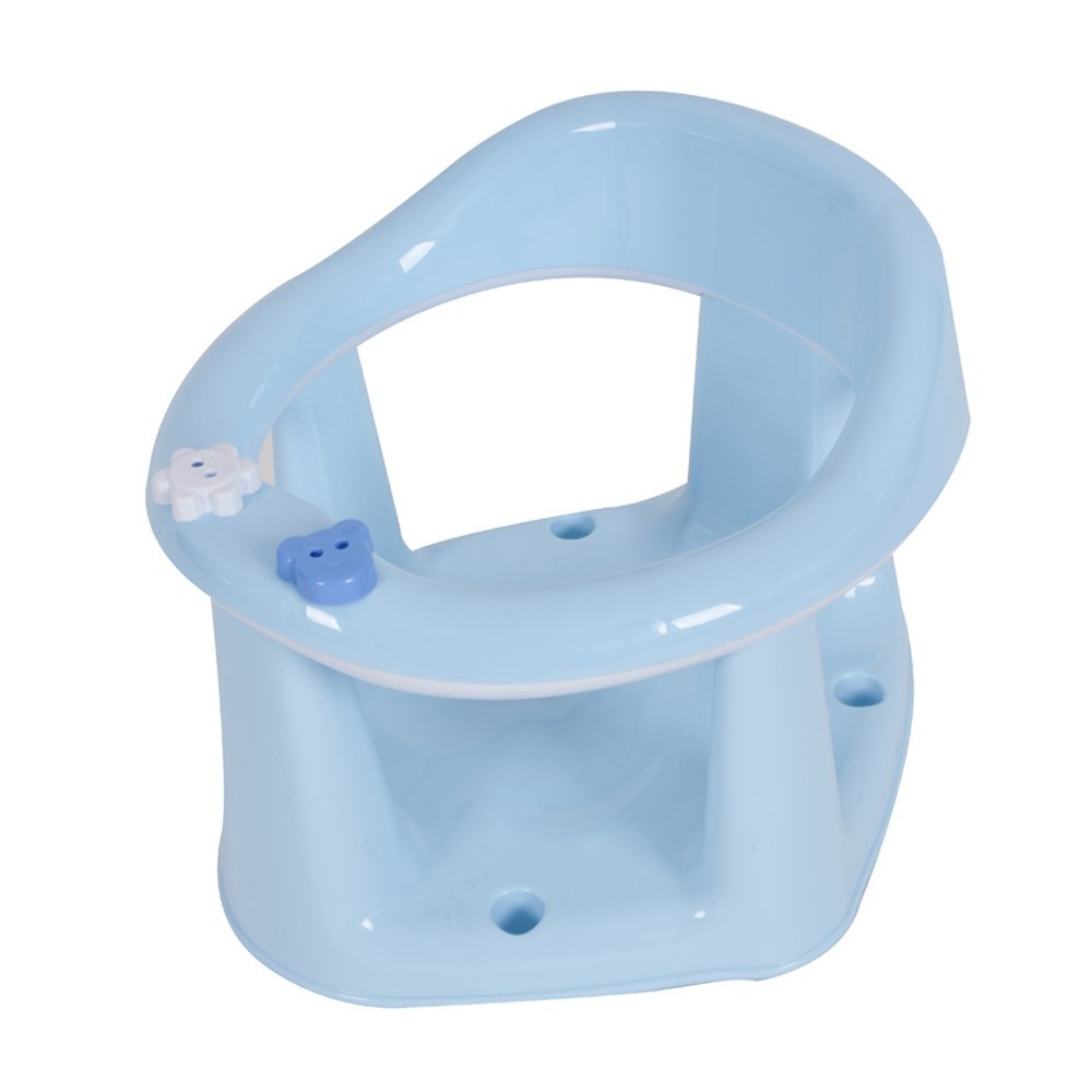 Scaun de baie albastru Sevibebe cu ventuze